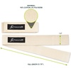image:imageProsourceFit Pair of Weight Lifting Straps for Men and Women Adjustable Cotton Straps for Improved GripBeige