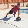 image:imageProsourceFit Slam Medicine Balls 5 10 15 20 25 30 50lbs Smooth and Tread Textured Grip Dead Weight Balls for Strength and Conditioning Exercises Cardio and Core WorkoutsClassic  Black