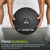 image:imageProsourceFit Slam Medicine Balls 5 10 15 20 25 30 50lbs Smooth and Tread Textured Grip Dead Weight Balls for Strength and Conditioning Exercises Cardio and Core WorkoutsTread  Black
