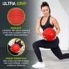 image:imageProsourceFit Slam Medicine Balls 5 10 15 20 25 30 50lbs Smooth and Tread Textured Grip Dead Weight Balls for Strength and Conditioning Exercises Cardio and Core WorkoutsRed