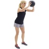 image:imageProsourceFit Slam Medicine Balls 5 10 15 20 25 30 50lbs Smooth and Tread Textured Grip Dead Weight Balls for Strength and Conditioning Exercises Cardio and Core WorkoutsClassic  Black
