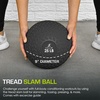 image:imageProsourceFit Slam Medicine Balls 5 10 15 20 25 30 50lbs Smooth and Tread Textured Grip Dead Weight Balls for Strength and Conditioning Exercises Cardio and Core WorkoutsTread  Black