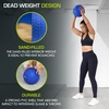 image:imageProsourceFit Slam Medicine Balls 5 10 15 20 25 30 50lbs Smooth and Tread Textured Grip Dead Weight Balls for Strength and Conditioning Exercises Cardio and Core WorkoutsBlue