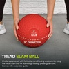 image:imageProsourceFit Slam Medicine Balls 5 10 15 20 25 30 50lbs Smooth and Tread Textured Grip Dead Weight Balls for Strength and Conditioning Exercises Cardio and Core WorkoutsRed