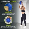 image:imageProsourceFit Slam Medicine Balls 5 10 15 20 25 30 50lbs Smooth and Tread Textured Grip Dead Weight Balls for Strength and Conditioning Exercises Cardio and Core WorkoutsBlue