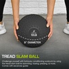 image:imageProsourceFit Slam Medicine Balls 5 10 15 20 25 30 50lbs Smooth and Tread Textured Grip Dead Weight Balls for Strength and Conditioning Exercises Cardio and Core WorkoutsTread  Black