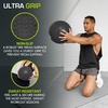 image:imageProsourceFit Slam Medicine Balls 5 10 15 20 25 30 50lbs Smooth and Tread Textured Grip Dead Weight Balls for Strength and Conditioning Exercises Cardio and Core WorkoutsTread  Black