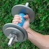 image:imageProsourceFit Thick Grips for Dumbbell and Barbell 19in Axle Bar Adapter for Weightlifting and Strength TrainingBlue