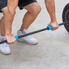 image:imageProsourceFit Thick Grips for Dumbbell and Barbell 19in Axle Bar Adapter for Weightlifting and Strength TrainingBlue
