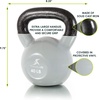 image:imageProsourceFit Vinyl Coated Cast Iron Kettlebells for Full Body Fitness Workouts400 Pounds