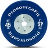 image:imageProsourceFit Competition Color Training Bumper Plates Rubber with Steel Insert Calibrated for Cross Conditioning Power Lifting Weight Training45lb
