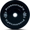 image:imageProsourceFit Solid Rubber Bumper Plates Sold Individually with Steel Insert for Strength Training and Cross Conditioning Power Lifting35 LB