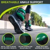 image:imageProsource AnkleWrist and ArmLeg Weights Set of 2 Adjustable Strap 1 lb5 lb Adjustable Weight 15 lb 10 lb 7 lb for Men and WomenGreen