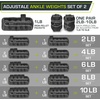 image:imageProsource AnkleWrist and ArmLeg Weights Set of 2 Adjustable Strap 1 lb5 lb Adjustable Weight 15 lb 10 lb 7 lb for Men and WomenGrey