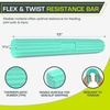 image:imageProsourceFit Flex and Twist Bars Sets and Singles Resistance Bars for Occupational Therapy Tennis Elbow Treatment and Wrist Strengthening 12in Long Compact Rubber Therapy Tool10 LB