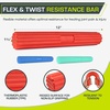 image:imageProsourceFit Flex and Twist Bars Sets and Singles Resistance Bars for Occupational Therapy Tennis Elbow Treatment and Wrist Strengthening 12in Long Compact Rubber Therapy Tool3 Pack
