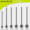image:imageProsourceFit Steel Macebell Heavy Duty Steel Mace Workout Mace with NonSlip Grip for Gada Strength and Core TrainingBlack  10 LB