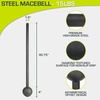 image:imageProsourceFit Steel Macebell Heavy Duty Steel Mace Workout Mace with NonSlip Grip for Gada Strength and Core TrainingBlack  15 LB