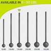 image:imageProsourceFit Steel Macebell Heavy Duty Steel Mace Workout Mace with NonSlip Grip for Gada Strength and Core TrainingBlack  15 LB