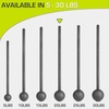 image:imageProsourceFit Steel Macebell Heavy Duty Steel Mace Workout Mace with NonSlip Grip for Gada Strength and Core TrainingBlack  20 LB