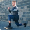 image:imageProsourceFit Wooden Rocker Balance Board AntiSlip Core Trainer 175in 395cm for Physical Therapy Exercise Stability Training Ideal Standing Desk Balance Board Black