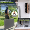 image:imageProsourceFit BiFold Folding Thick Exercise Mat 6x2 with Carrying Handles for MMA Gymnastics Core WorkoutsGrey