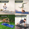 image:imageProsourceFit BiFold Folding Thick Exercise Mat 6x2 with Carrying Handles for MMA Gymnastics Core WorkoutsGrey