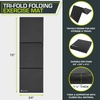 image:imageProsourceFit TriFold Folding Thick Exercise Mat 6x2 with Carrying Handles for MMA Gymnastics Stretching Core WorkoutsBlack