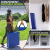 image:imageProsourceFit TriFold Folding Thick Exercise Mat 6x2 with Carrying Handles for MMA Gymnastics Stretching Core WorkoutsBlue