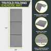 image:imageProsourceFit TriFold Folding Thick Exercise Mat 6x2 with Carrying Handles for MMA Gymnastics Stretching Core WorkoutsGray