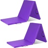 image:imageProsourceFit TriFold Folding Thick Exercise Mat 6x2 with Carrying Handles for MMA Gymnastics Stretching Core WorkoutsPurple