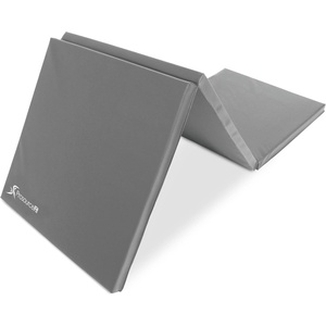 image:imageProsourceFit TriFold Folding Thick Exercise Mat 6x2 with Carrying Handles for MMA Gymnastics Stretching Core WorkoutsGrey