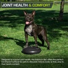 image:imageProsourceFit Core Balance Disc Inflatable Wobble Cushion with Hand Pump DualTextured NonSlip Surface for Core Balance and Stability Training 14inchBlack