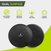 image:imageProsourceFit Core Balance Disc Inflatable Wobble Cushion with Hand Pump DualTextured NonSlip Surface for Core Balance and Stability Training 14inchBlack