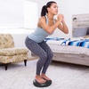 image:imageProsourceFit Core Balance Disc Inflatable Wobble Cushion with Hand Pump DualTextured NonSlip Surface for Core Balance and Stability Training 14inchBlack
