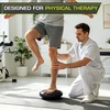 image:imageProsourceFit Core Balance Disc Inflatable Wobble Cushion with Hand Pump DualTextured NonSlip Surface for Core Balance and Stability Training 14inchBlack