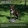 image:imageProsourceFit Core Balance Disc Inflatable Wobble Cushion with Hand Pump DualTextured NonSlip Surface for Core Balance and Stability Training 14inchGrey