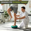 image:imageProsourceFit Core Balance Disc Inflatable Wobble Cushion with Hand Pump DualTextured NonSlip Surface for Core Balance and Stability Training 14inchGreen