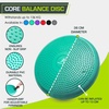 image:imageProsourceFit Core Balance Disc Inflatable Wobble Cushion with Hand Pump DualTextured NonSlip Surface for Core Balance and Stability Training 14inchGreen