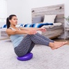 image:imageProsourceFit Core Balance Disc Inflatable Wobble Cushion with Hand Pump DualTextured NonSlip Surface for Core Balance and Stability Training 14inchPurple