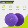 image:imageProsourceFit Core Balance Disc Inflatable Wobble Cushion with Hand Pump DualTextured NonSlip Surface for Core Balance and Stability Training 14inchPurple