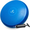image:imageProsourceFit Core Balance Disc Inflatable Wobble Cushion with Hand Pump DualTextured NonSlip Surface for Core Balance and Stability Training 14inchBlue